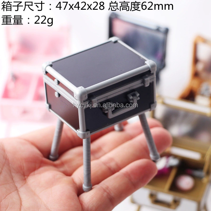 1: 12 Dollhouse Miniature Makeup Box Model Scene Ob Accessories