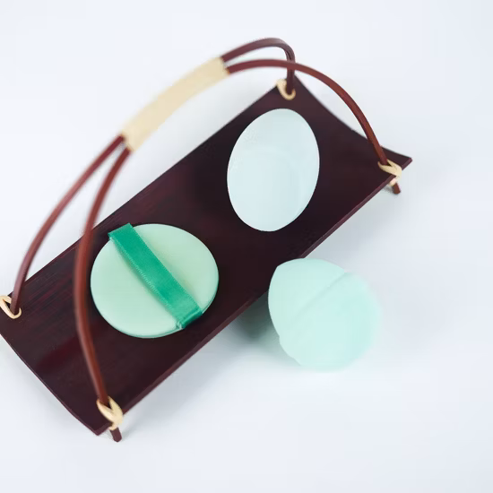 Venta al por mayor, esponja de maquillaje vegana natural biodegradable de lujo puro, esponja licuadora de belleza para maquillaje a base de plantas de coco
